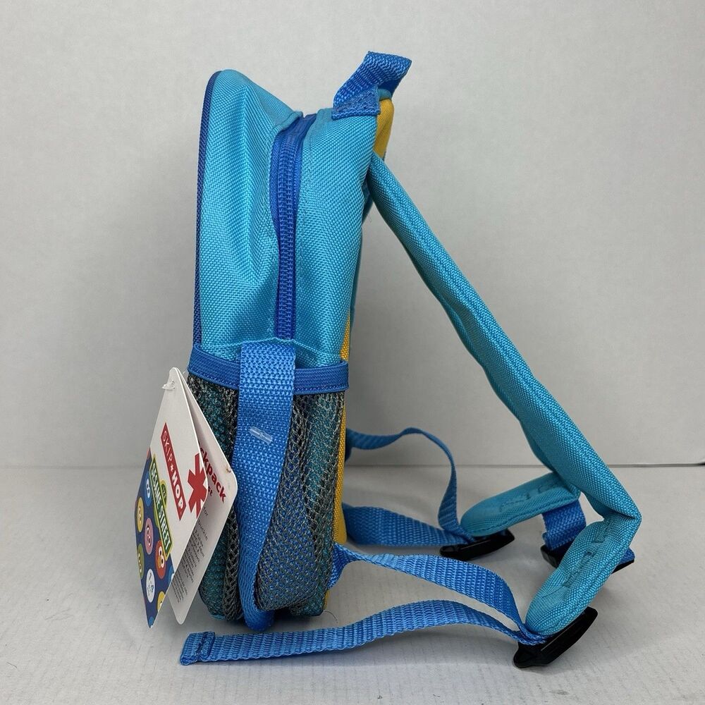 Skip Hop Sesame Street Cookie Monster Mini Backpack Cookie Print Blue Yellow - Picture 2 of 16